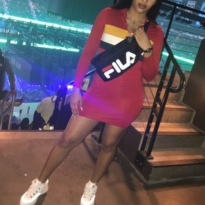 Longsleeve bodycon Motorsport vibe dress